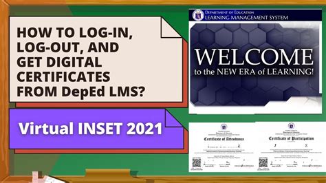 how access Deped LMS for Virtual INSET 2021 .